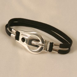 Buckle Penis Bracelet with Crystal Jewel in Gold or Silver