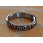 Greek Key Stainless Steel Cock Ring