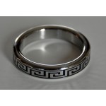 Greek Key Stainless Steel Cock Ring