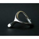 JCobra Silver Cock Ring with Natural Pearl