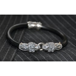 Lions Head Silver Bracelet