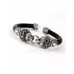 Lions Head Silver Bracelet