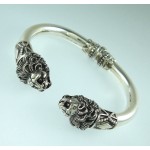 Lions Head Torc Bracelet