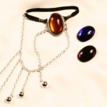 Men's Gem Silver Pendant Penis Chain Jewelry Cock Ring
