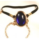 Men's Gem and Gold Pendant Penis Chain Jewelry Cock Ring