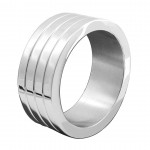 Stainless Steel Banded Mega Wide Cock Ring