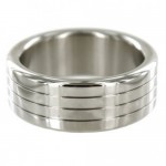 Stainless Steel Banded Mega Wide Cock Ring