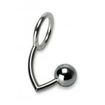 Stainless Steel Cock Ring with Anal Ball