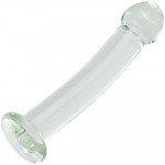 Clear Glass Dildo for Strap On Harness