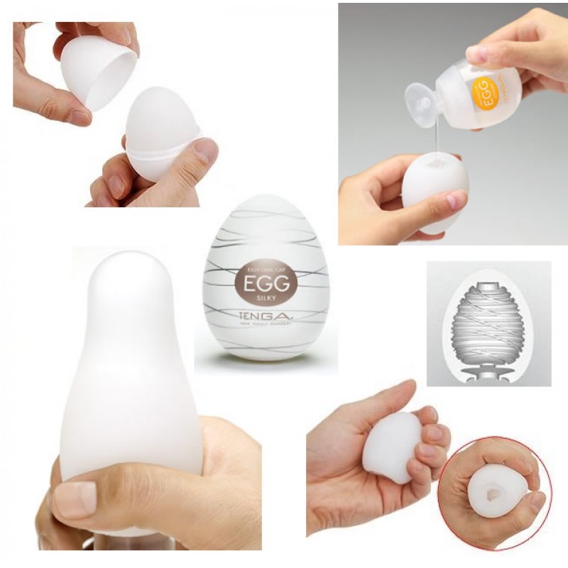 Tenga Egg Variety Pack New Pack of 6, Wave  II/Boxy/Brush/Tornado/Sphere/Silky II