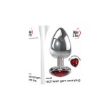 Red Heart Gem Anal Plug Small