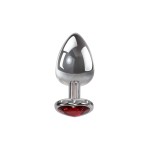 Red Heart Gem Anal Plug Small