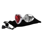 Red Heart Gem Anal Plug Small