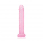 Pink Jelly Slim Realistic Dildo