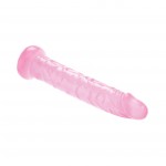Pink Jelly Slim Realistic Dildo