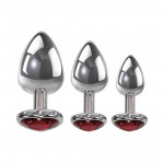 Three Hearts Gem Anal Plug Set Three Hearts Gem Anal Plug Set