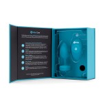 Vibrating Remote Controlled Jewel Plug Small/Med - Aqua Blue
