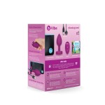 Vibrating Remote Controlled Jewel Plug Small/Med - Fuchsia