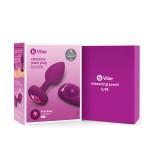 Vibrating Remote Controlled Jewel Plug Small/Med - Fuchsia