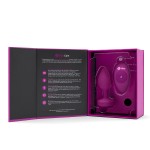 Vibrating Remote Controlled Jewel Plug Small/Med - Fuchsia