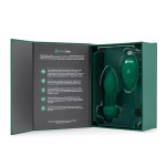 Vibrating Remote Controlled Jewel Plug Med/Large - Emerald Green