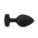 Vibrating Remote Controlled Jewel Plug 2XL - Black