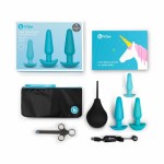 Anal Training Kit Teal Blue 7 Piece Set