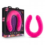 Ruse 18" Silicone U Shaped Double Ended Dong
