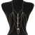 Rhinestone Silver Necklace Body Chain Jewelry