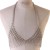 Silver Triangular Flower Shaped Bra Body Chain Jewelry