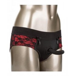 Scandal Crotchless Pegging Panty Set