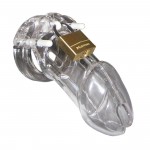 CB-6000 Clear Cock Cage & Lock Set