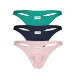 Clever 100007 3PK Australian Latin Thongs Color Green Pink Blue Clever 100007 3PK Australian Latin Thongs Color Green Pink Blue