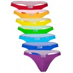 Clever 10009 7PK Pride Thongs Color Multi-colored Clever 10009 7PK Pride Thongs Color Multi-colored