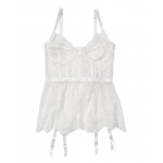  7215 Peplum Bustier White 