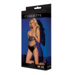 Black Label Lace Panels Harness & Panty OS XL