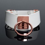 Coquette Pleasure Collection Adjustable White Choker Collar
