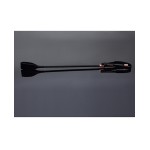 Pleasure Collection Rose Gold Matte Black Faux Leather Riding Crop