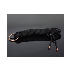Pleasure Collection Rose Gold Silky Smooth Black Rope