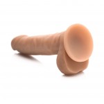 Easy Riders 7 in. Silicone Dildo with Balls Medium 