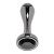 Black Pearl Gunmetal Anal Plug With Black Gem