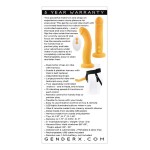 Sweet Embrace Dual Motor Yellow Strap On Vibe with Harness
