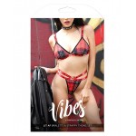 Vibes LIT AF Bralette & Thong Plaid