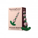 Femme Fun Vibrating Anal Bougie Beads in Rose Gold