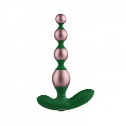 Femme Fun Vibrating Anal Bougie Beads in Rose Gold
