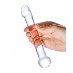  7" Realistic Head Glass Dildo 