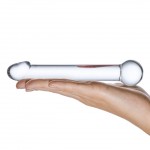  7" Realistic Head Glass Dildo 