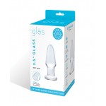 3.5" Clear Glass Butt Plug 