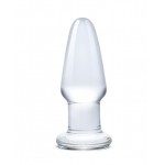 3.5" Clear Glass Butt Plug 