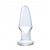 3.5" Clear Glass Butt Plug 